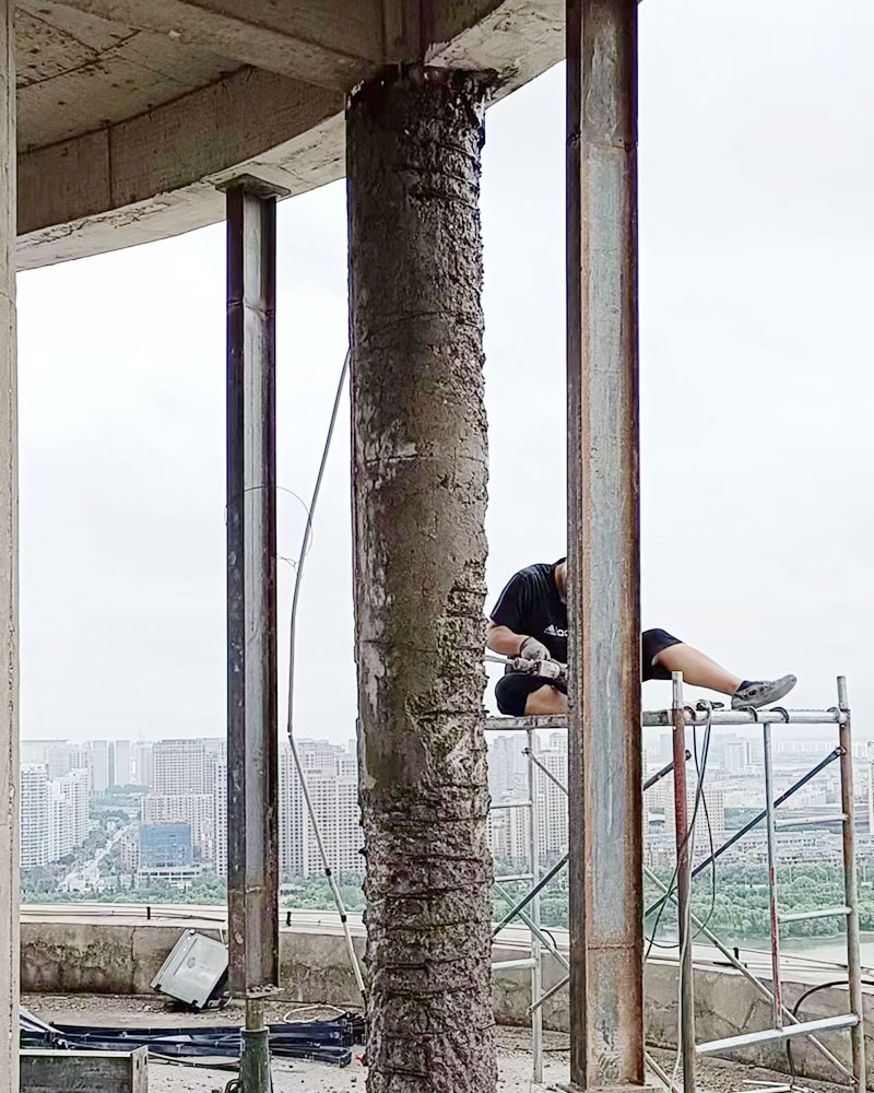 预应力t板梁柱置换